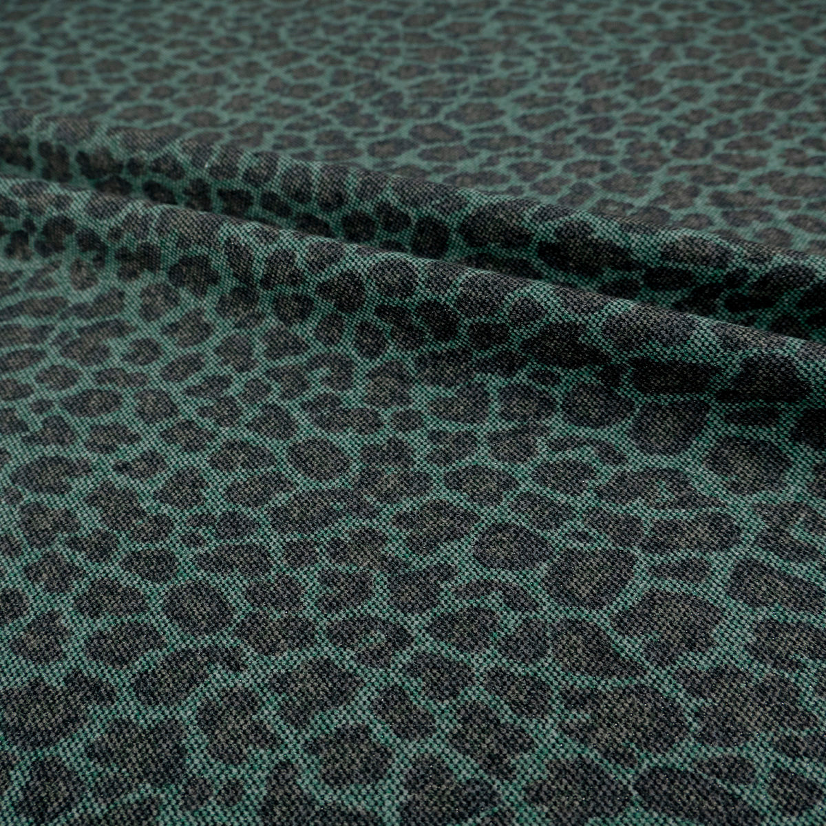 PAÑO SINTETICO ESTAMPADO VERDE FRIJOL ANIMAL PRINT