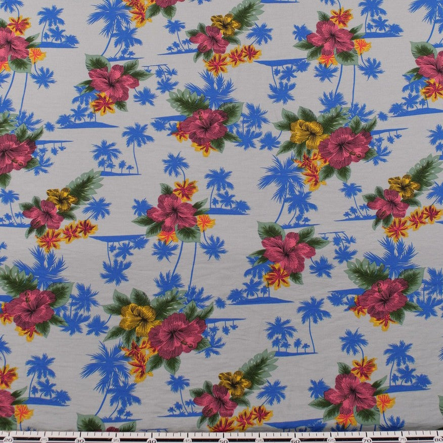 FIBRANA NYLON ESTAMPADO VERDE SECO TROPICAL HAWAIANO