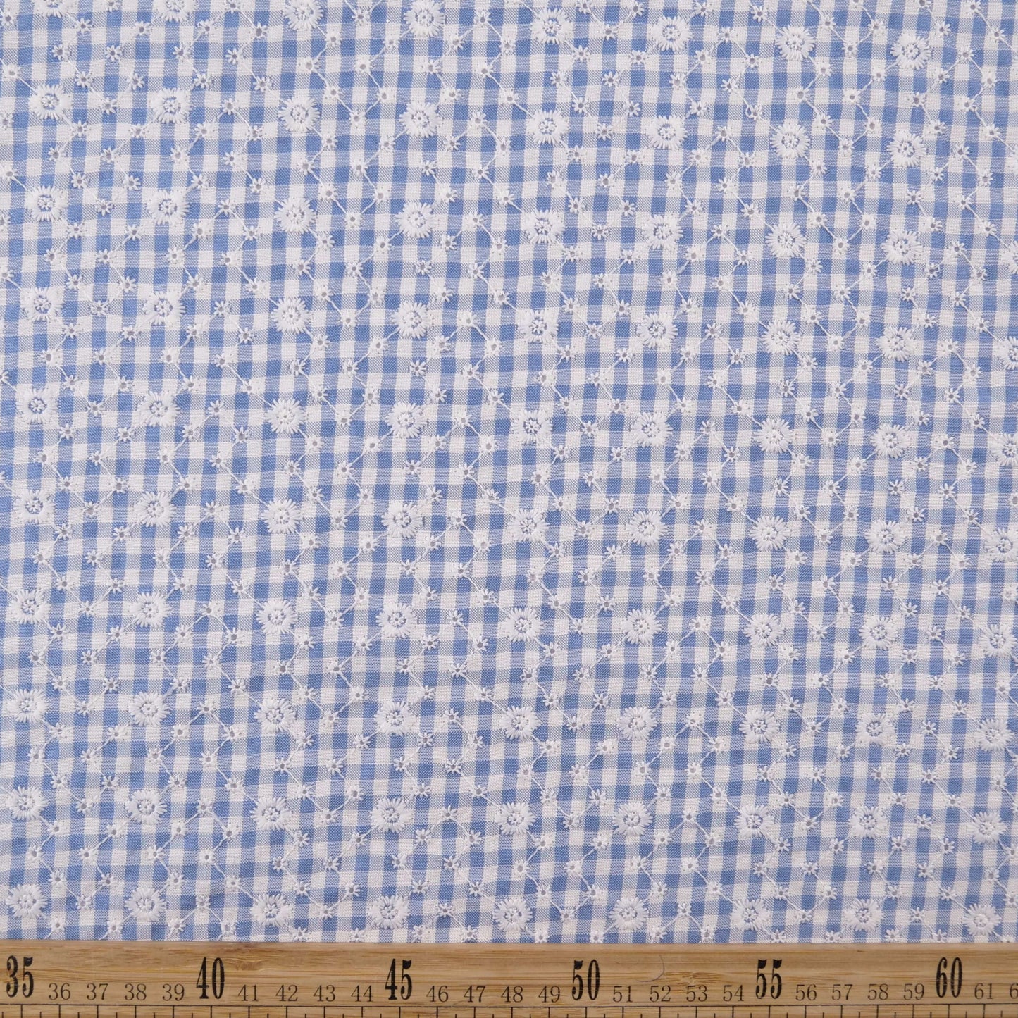 BRODERIE ESPANHOL AZUL ULTRAMARINO FLORAL