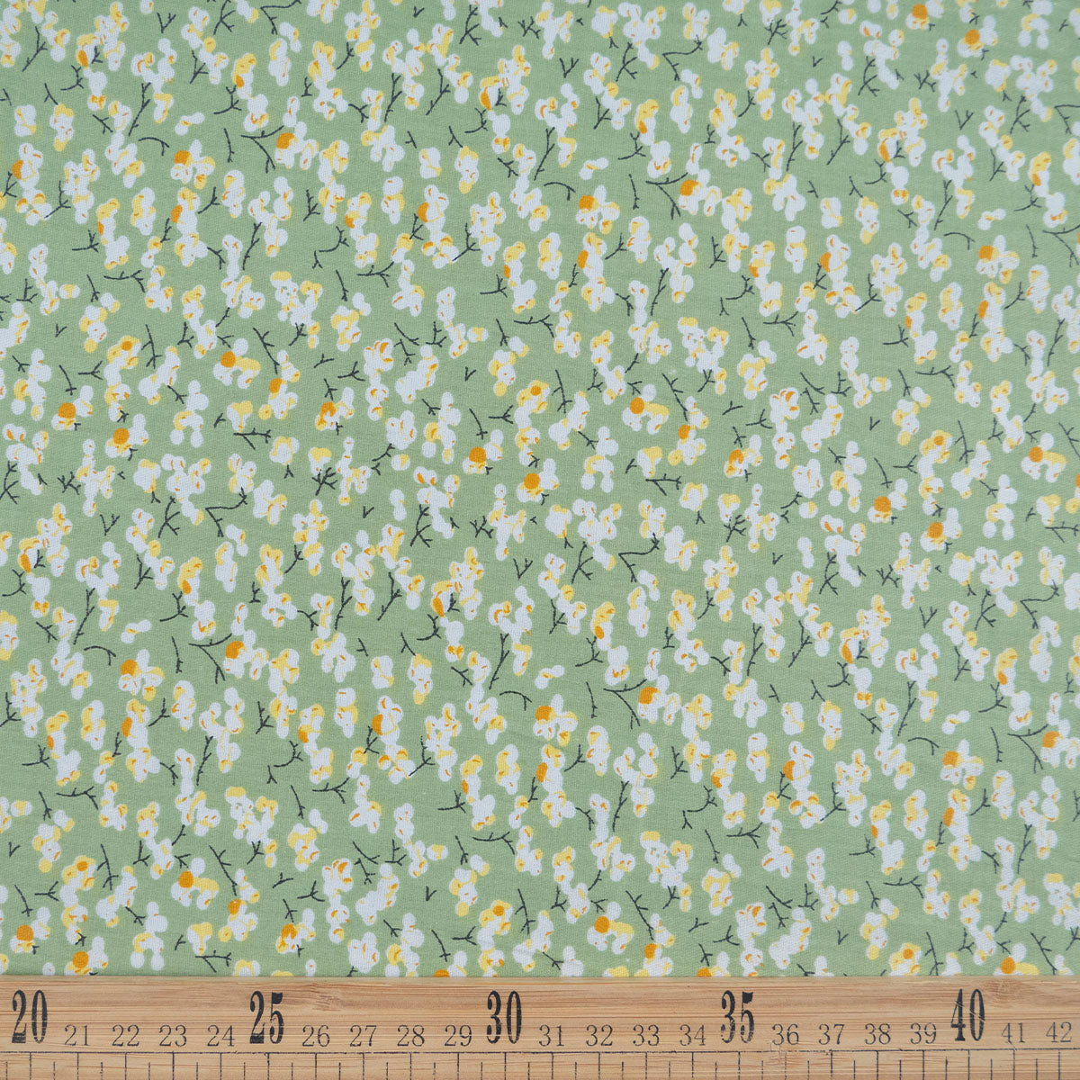 POPLIN DEEP ESTAMPADO VERDE SHAMROCK FLORAL