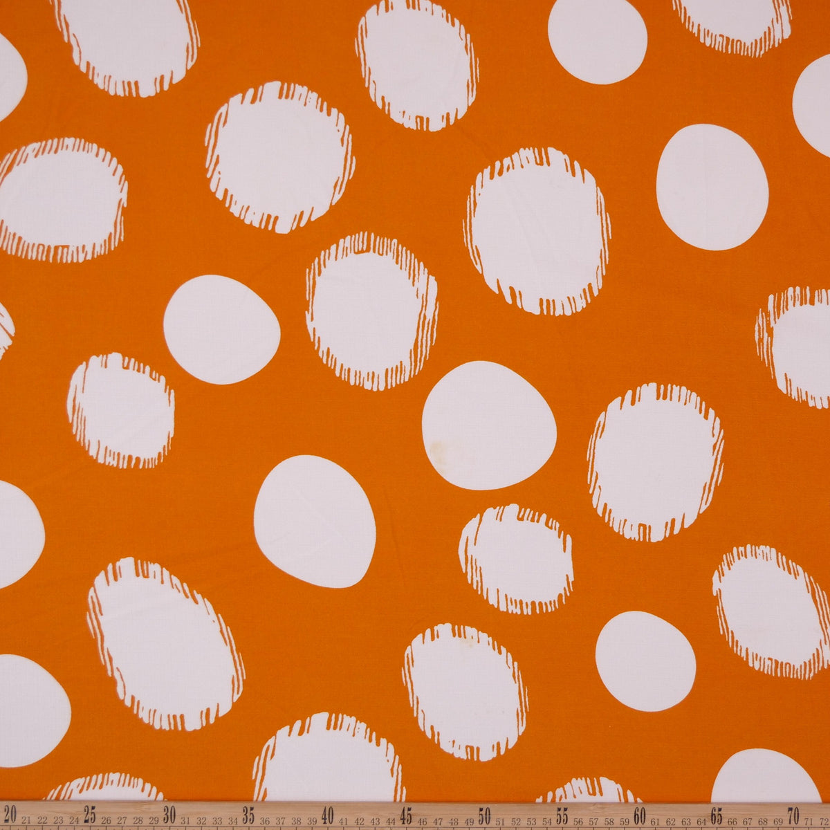 FIBRANA LINO ESTAMPADO AMARILLO MINERAL CIRCULO CON TRAZO IRREGULAR