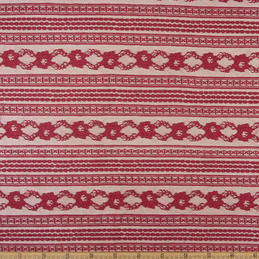 ENCAJE REBORDE ROJO BUFON