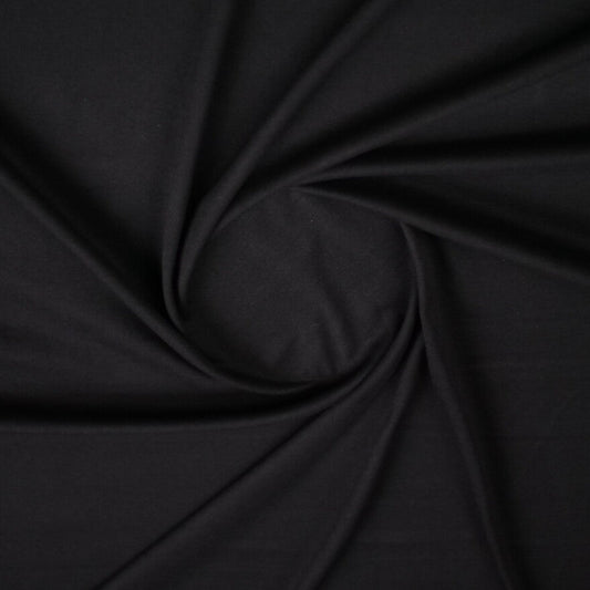 INTERLOCK COTTON LISO NEGRO METEORITO