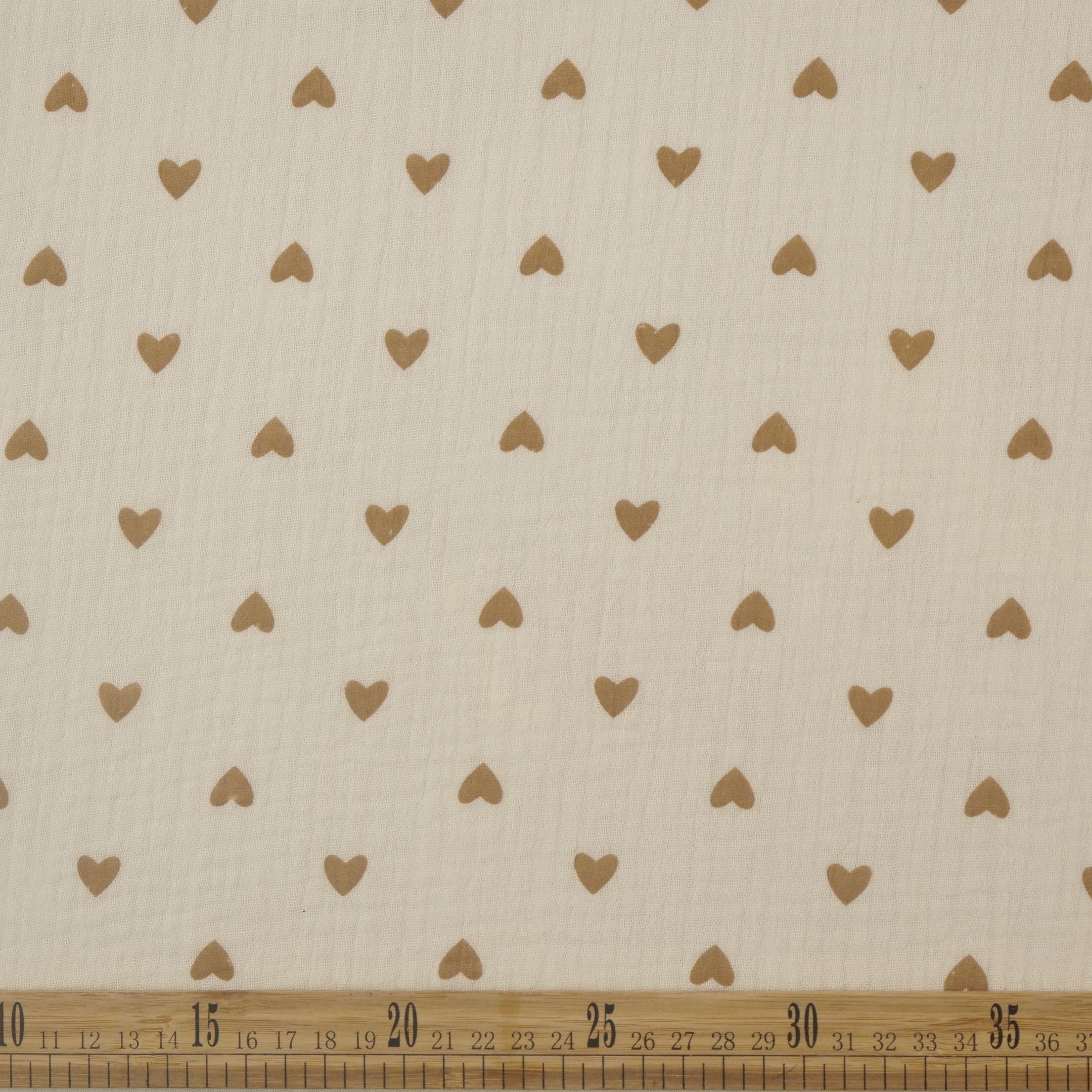 BABY COTTON INFANTIL AMARILLO CERA CORAZONES MARRON