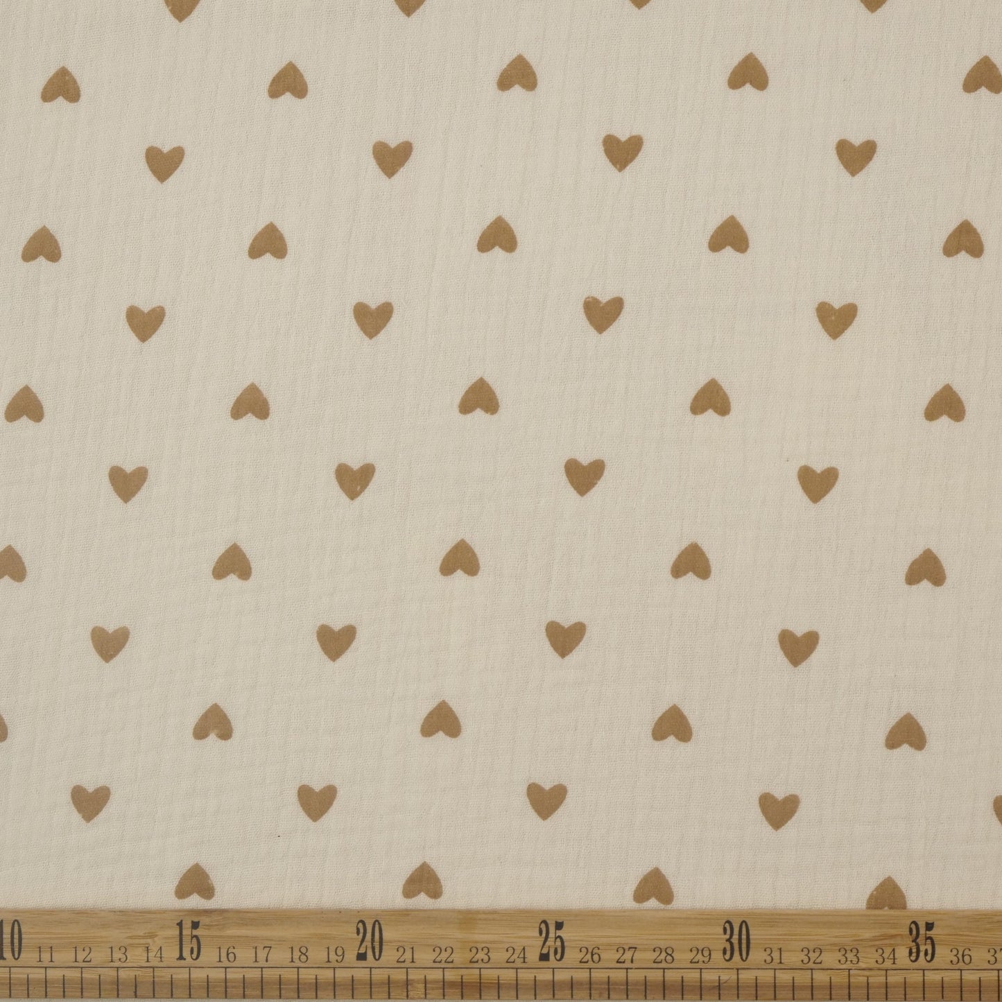 BABY COTTON INFANTIL AMARILLO CERA CORAZONES MARRON
