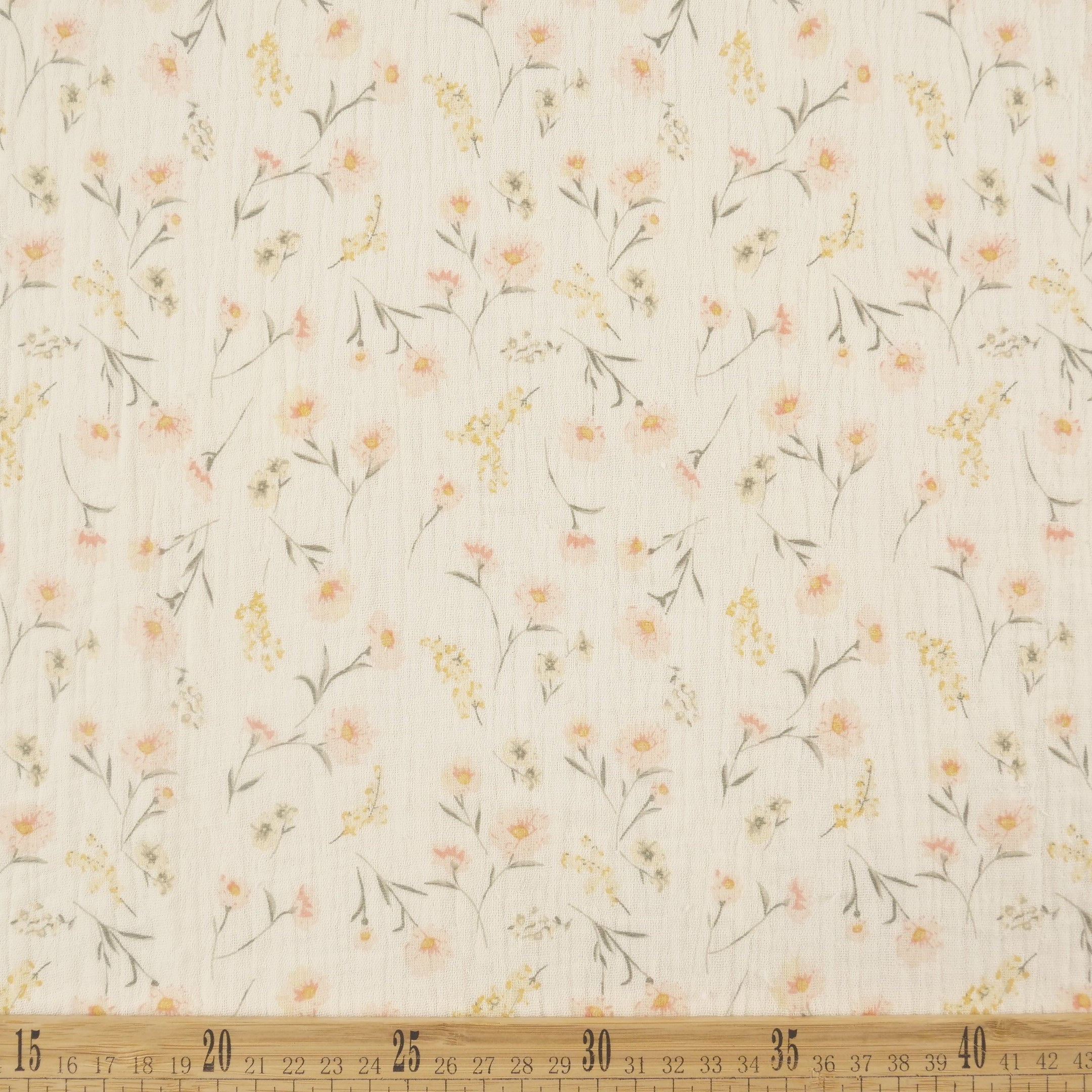 BABY COTTON INFANTIL AMARILLO CERA FLORES ROSAS