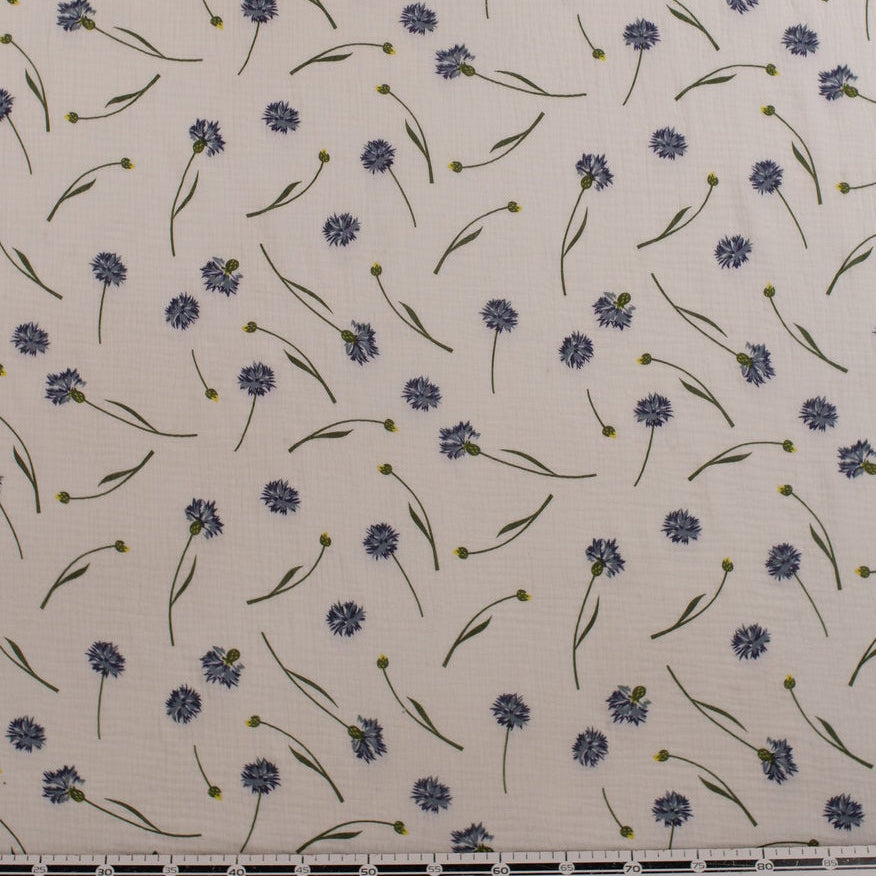 BABY COTTON INFANTIL BLANCO BRILLANTE FLORES