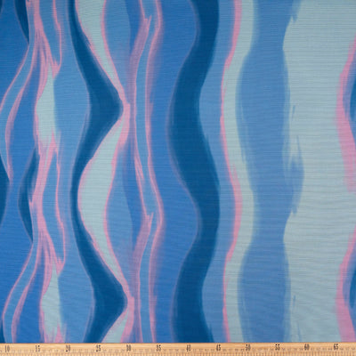 MALLA ESTAMPADA AZUL ULTRAMARINO CON ONDAS