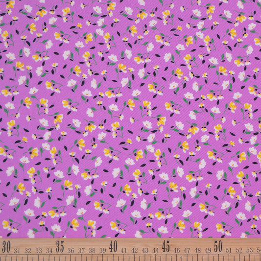MICRO TWILL ESTAMPADO LILA LAVANDA PROFUNDO