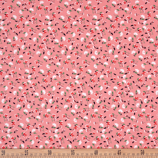 MICRO TWILL ESTAMPADO ROSA CONFETTI