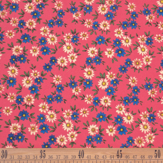 MICRO TWILL ESTAMPADO ROSA TE