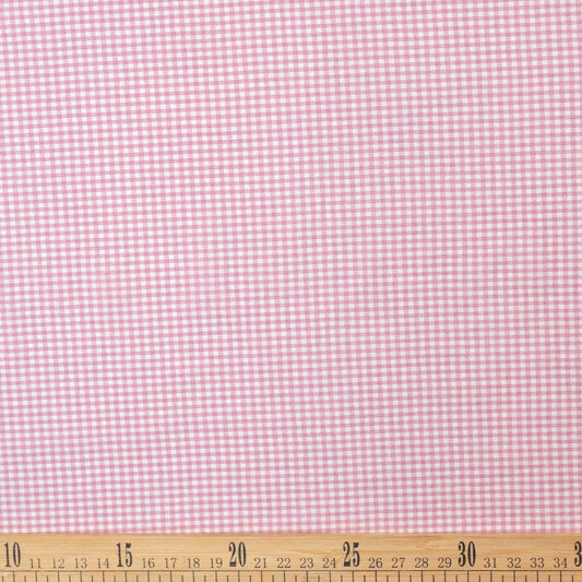 POPLIN CUADRILLE ROSA LILAC SNOW CUADROS CHICOS