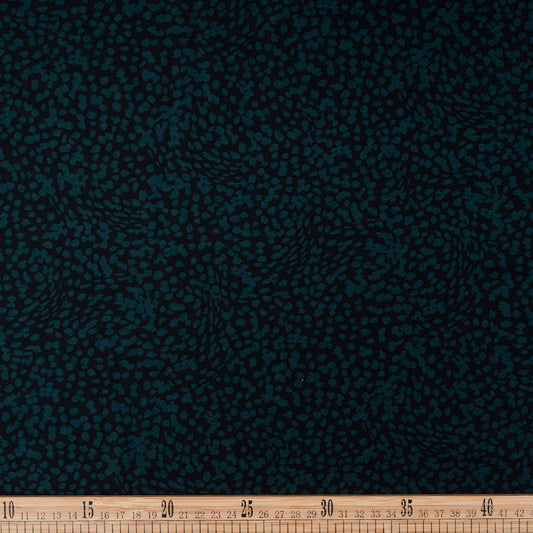 SATEN CREPE ESTAMPADO NEGRO METEORITO