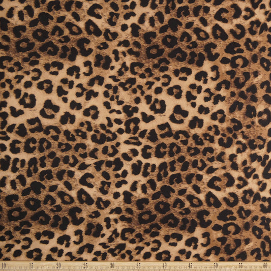 PIEL DE DURAZNO ESTAMPADO MARRON OJO TIGRE ANIMAL PRINT