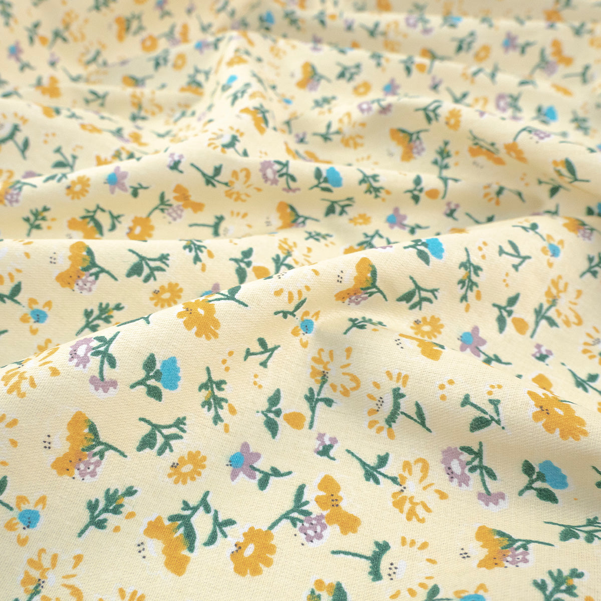 POPLIN DEEP ESTAMPADO AMARILLO CERA FLORADO DELICADO