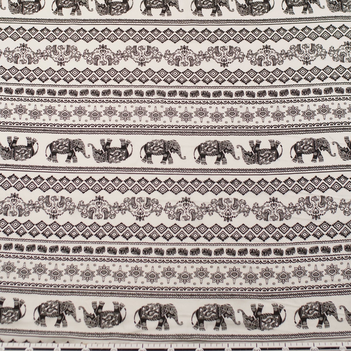 FIBRANA ESTAMPADA BLANCO BRILLANTE VINTAGE ELEFANTES