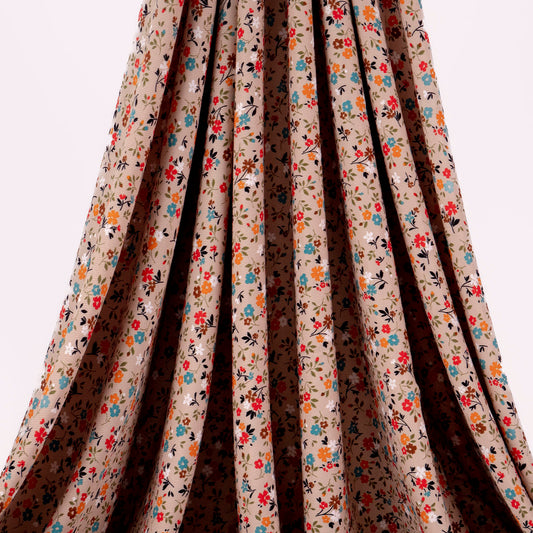 MICRO TWILL ESTAMPADO BEIGE LANA