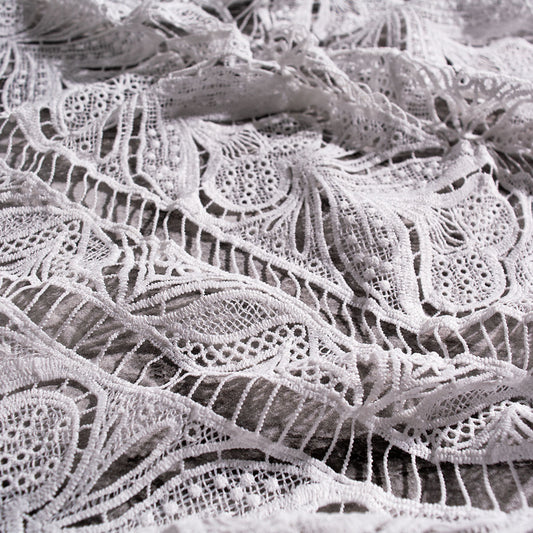 GUIPIURE MARNI BLANCO BRILLANTE CON CORAZONES