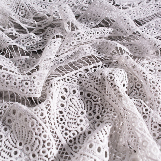 GUIPIURE MARNI BLANCO BRILLANTE GEOMETRICO