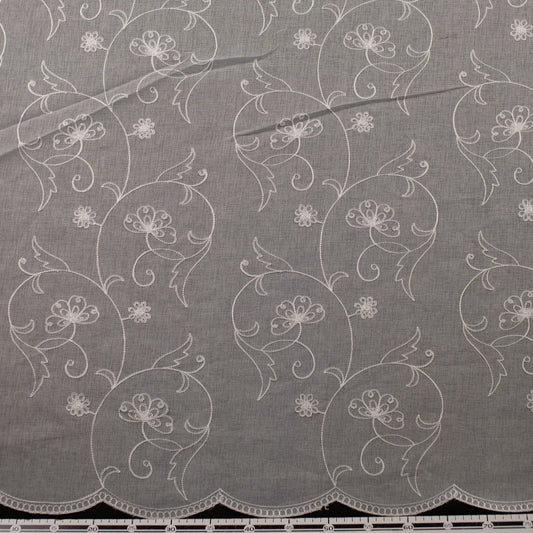BOAL RUSTICO BORDADO BLANCO BRILLANTE