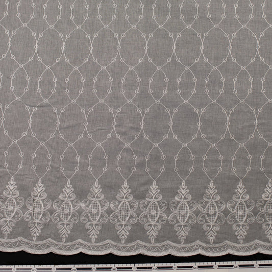 BOAL RUSTICO BORDADO BLANCO BRILLANTE