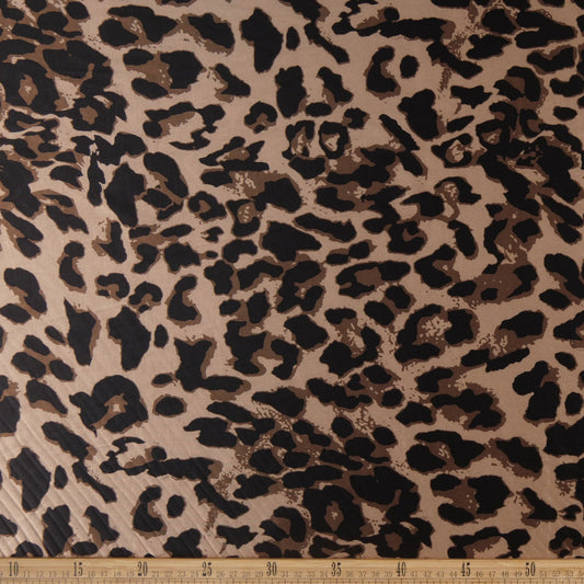SATEN ESTAMPADO BEIGE DORADO