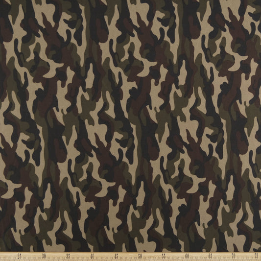 PIEL DE DURAZNO ESTAMPADO VERDE RIFLE CAMUFLAJE