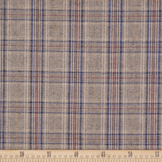 PRINCIPE DE GALES LOLA BEIGE MUSGO SUR CUADROS