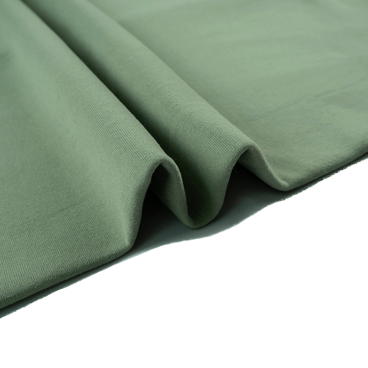 MOLETON LISO VERDE ACEITE