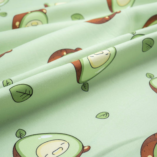 MOLETON INFANTIL VERDE PISTACHO AGUACATE