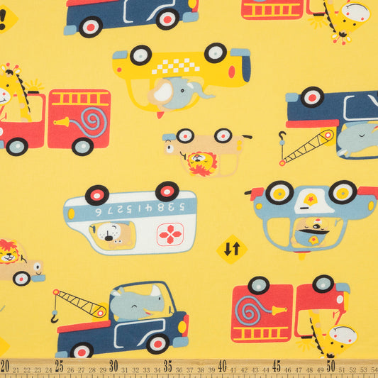 MOLETON INFANTIL AMARILLO VIBRANTE VEHICULO DE SERVICIO