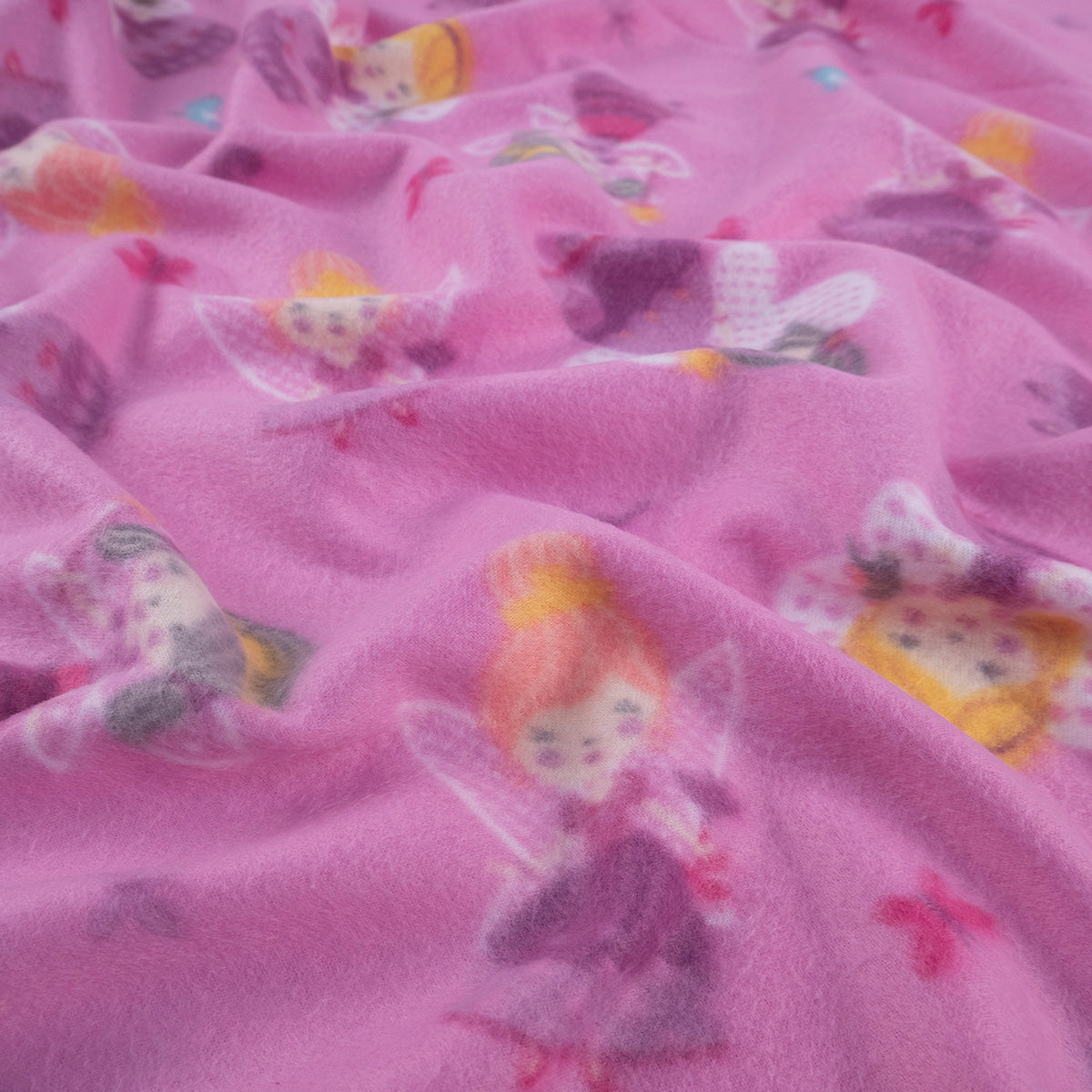POLAR INFANTIL ROSA MUJER CON HADAS