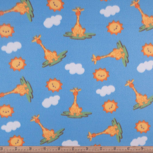 POLAR INFANTIL AZUL BELL CON JIRAFAS