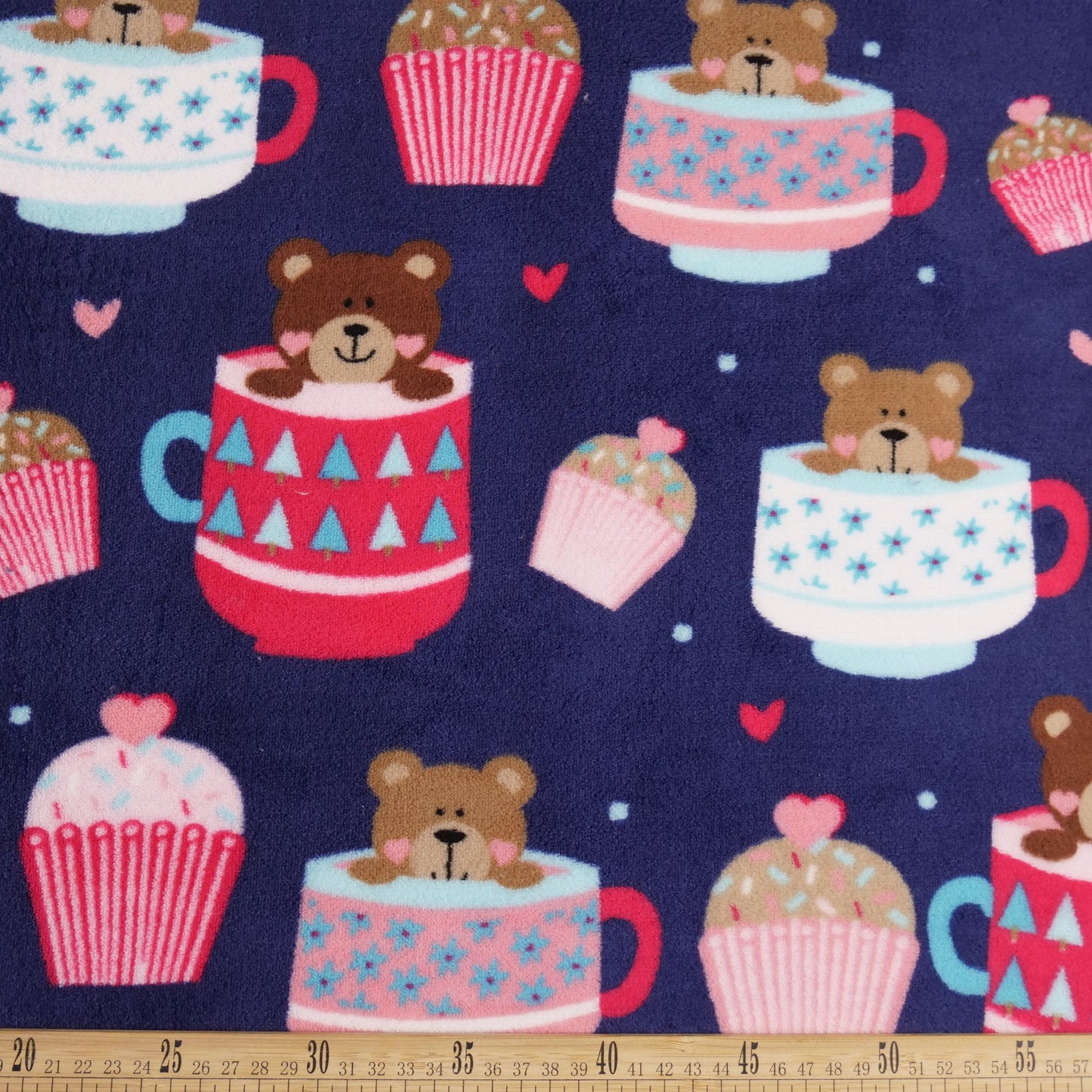 POLAR VELBOA ESTAMPADO AZUL ECLIPSE TOTAL OSITOS