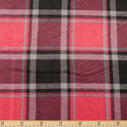 POLAR VELBOA ESTAMPADO ROJO MARTE TARTAN