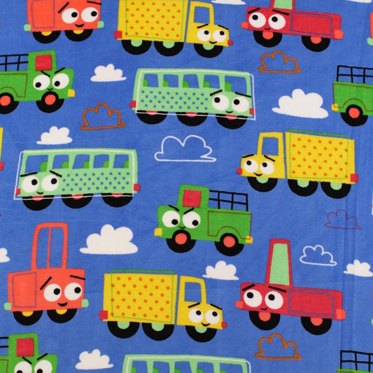 POLAR VELBOA ESTAMPADO AZUL OLIMPIA AUTITOS