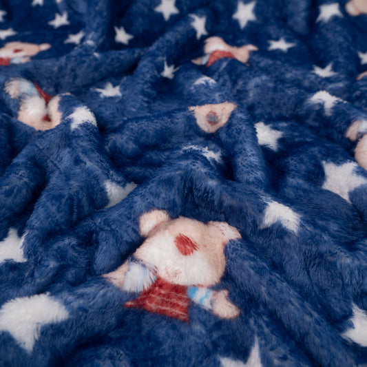 POLAR VELBOA ESTAMPADO AZUL ECLIPSE INFANTIL