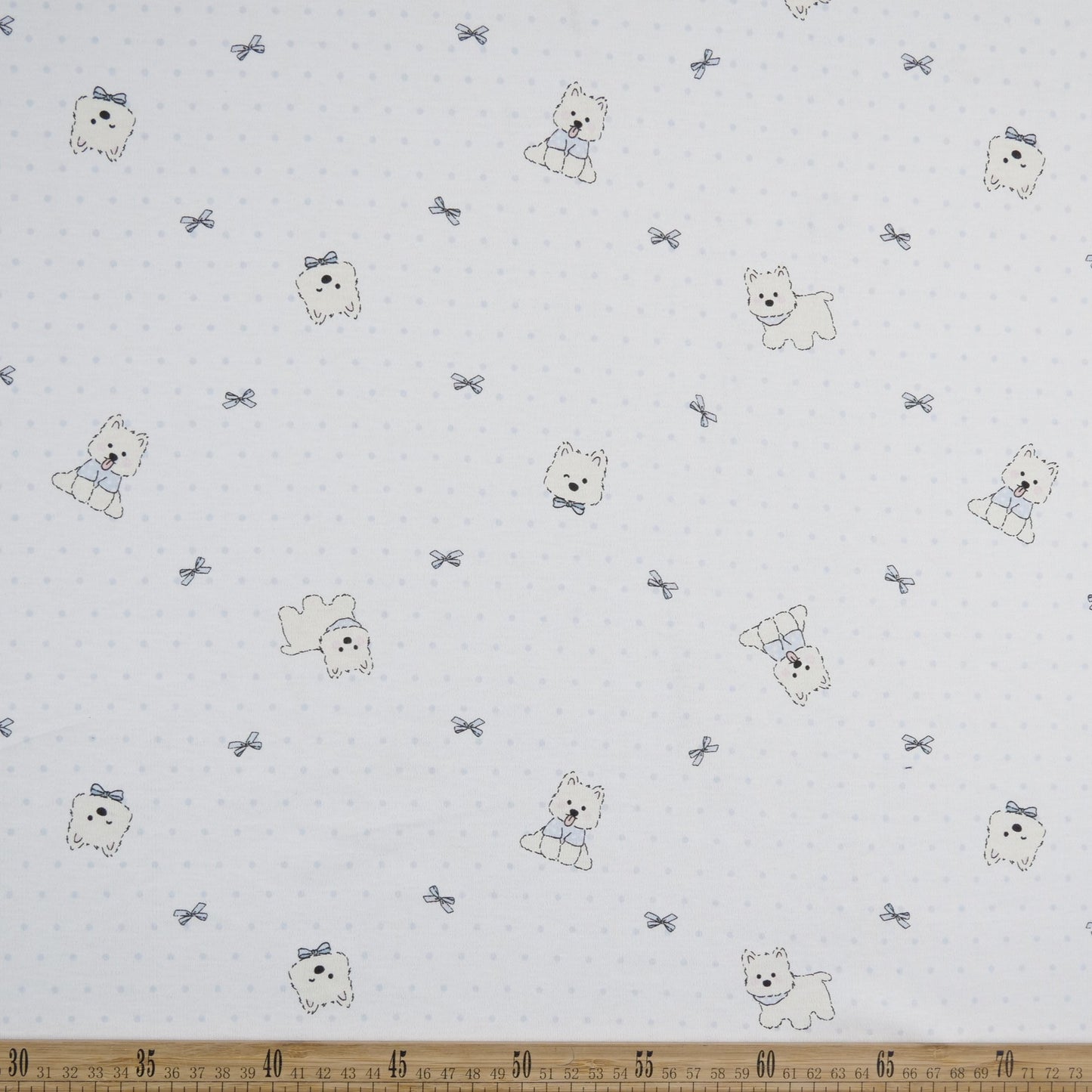 INTERLOCK COTTON INFANTIL BLANCO BRILLANTE PERRO