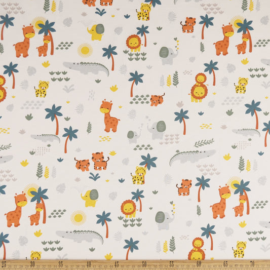 INTERLOCK COTTON INFANTIL BLANCO BRILLANTE SAFARI