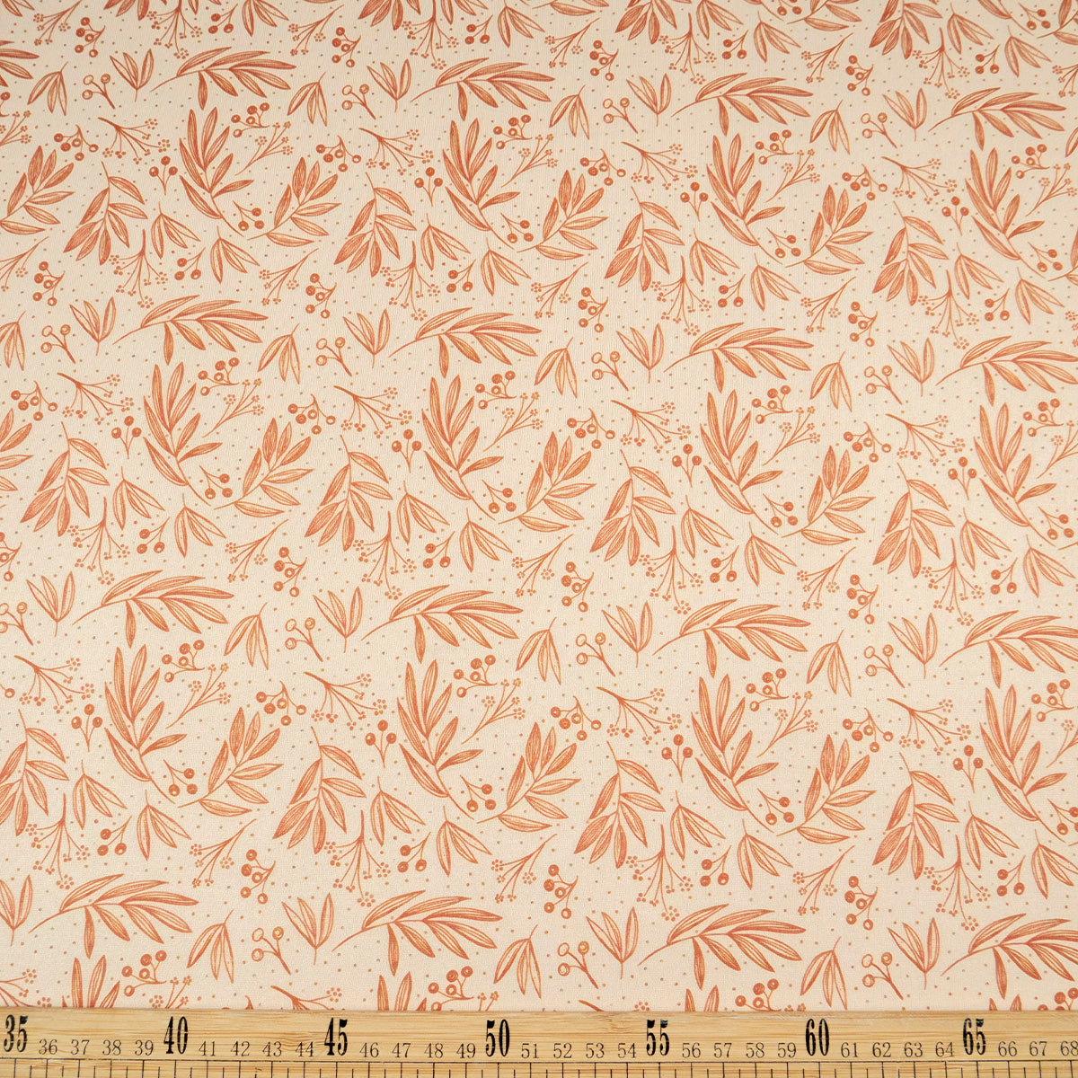 PIEL DE DURAZNO ESTAMPADO SALMON AMANECER