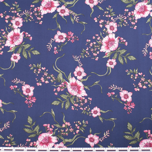 PIEL DE DURAZNO ESTAMPADO AZUL INDIGO MOOD