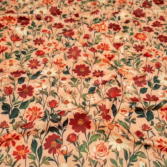 PIEL DE DURAZNO ESTAMPADO SALMON MUTED CLAY