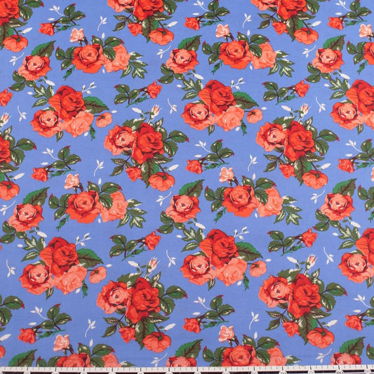 MODAL ESTAMPADO TURQUESA CAPRI FLORAL