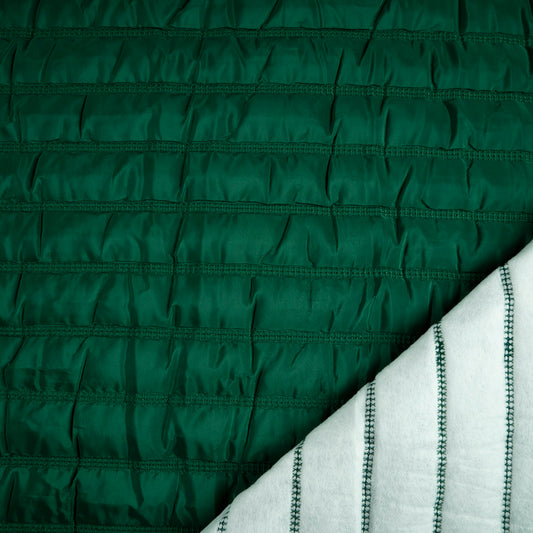 MATELASSE LISO VERDE RAYAS DOBLES