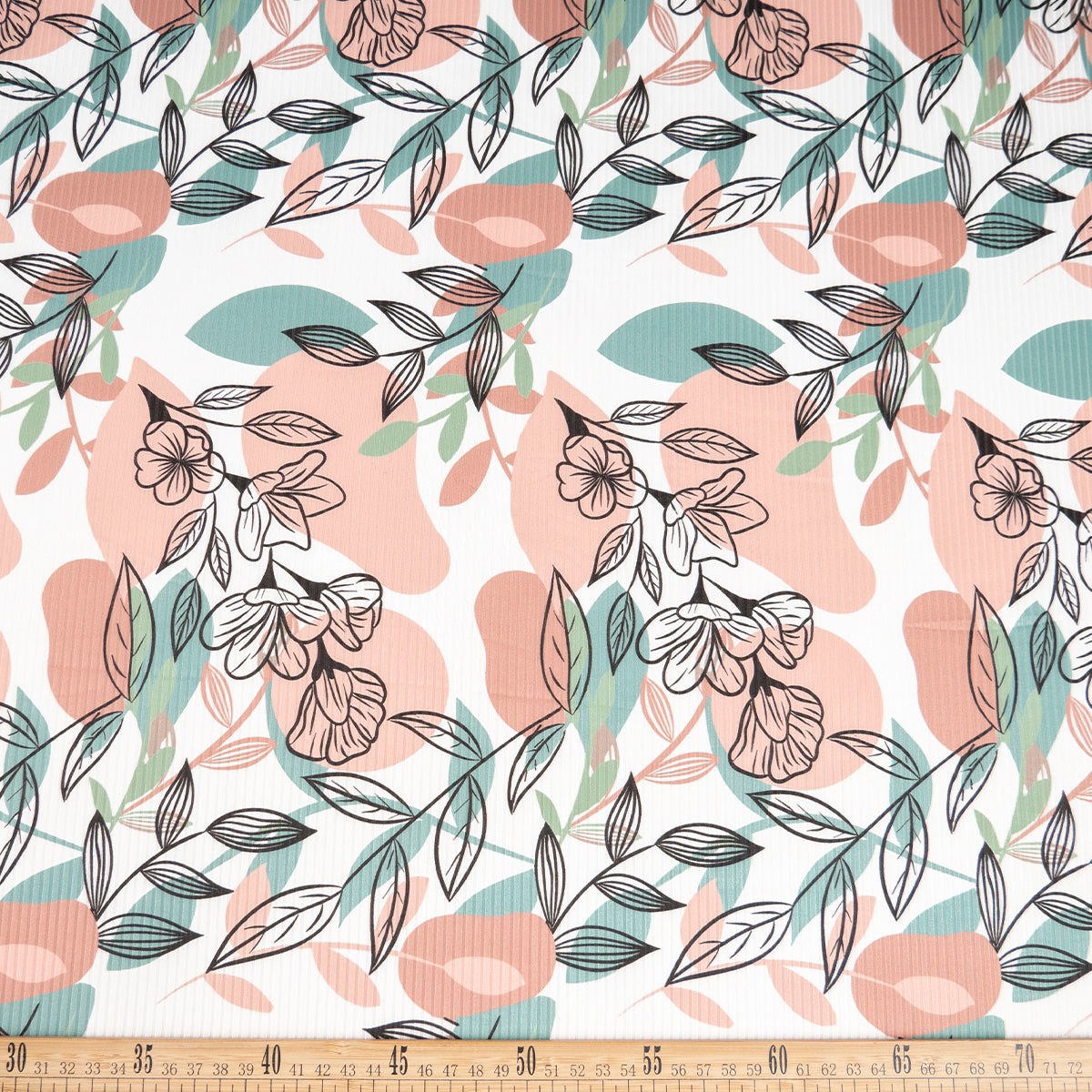 MORLEY ESTAMPADO BLANCO BRILLANTE ACUARELA TROPICAL