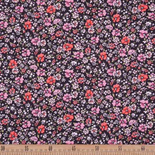 MORLEY ESTAMPADO NEGRO METEORITO FLORAL ROSA