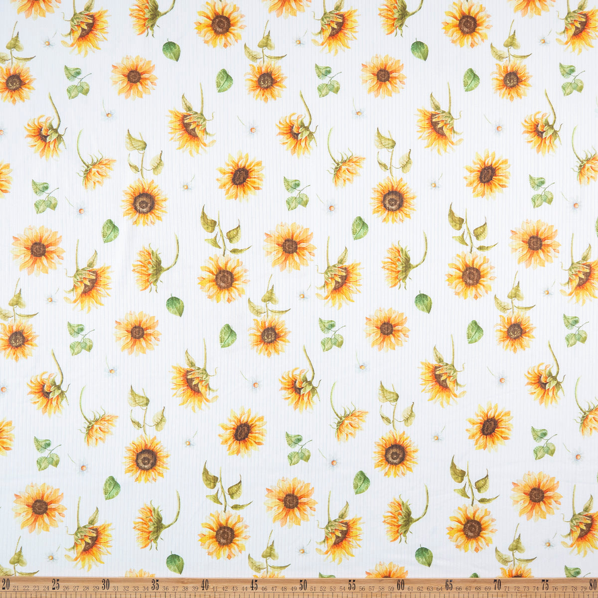 MORLEY ESTAMPADO BLANCO BRILLANTE GIRASOLES