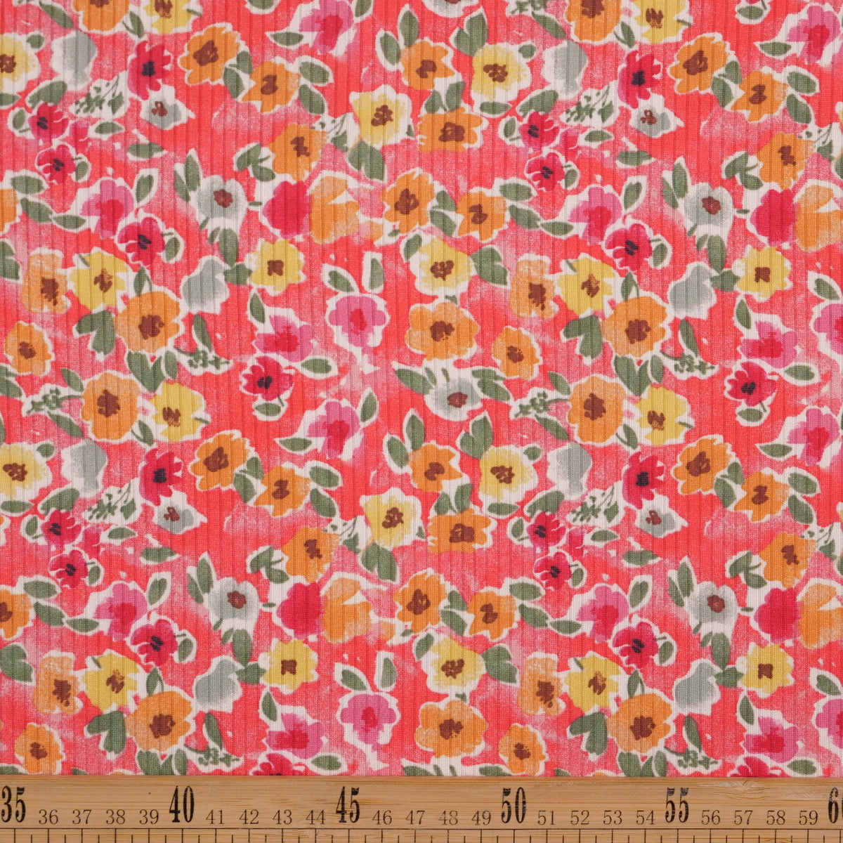 Estampado Colorido MORLEY ESTAMPADO ROSA CORAL SUNKIST FLORAL COLORIDO – Marijoa Tejidos