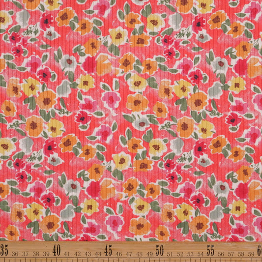 MORLEY ESTAMPADO ROSA CORAL SUNKIST FLORAL COLORIDO