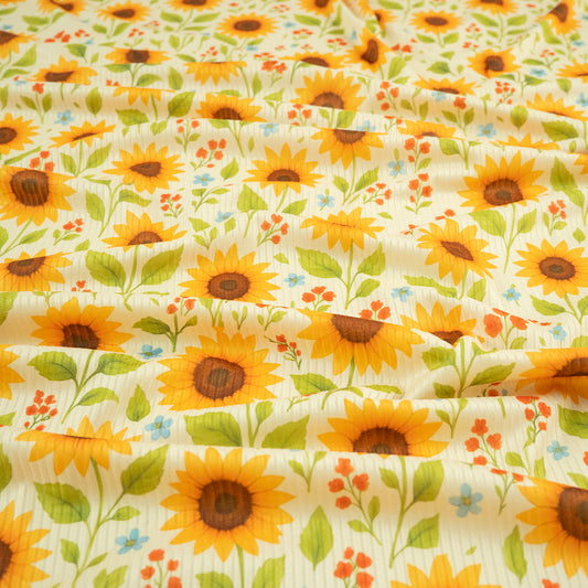MORLEY ESTAMPADO AMARILLO CITRUS OSCURO FLORAL DE GIRASOL